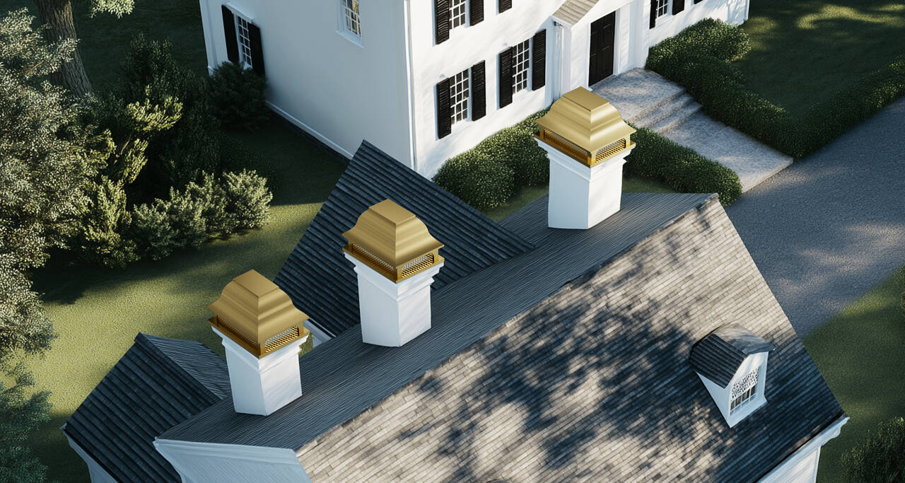 custom brass chimney caps
