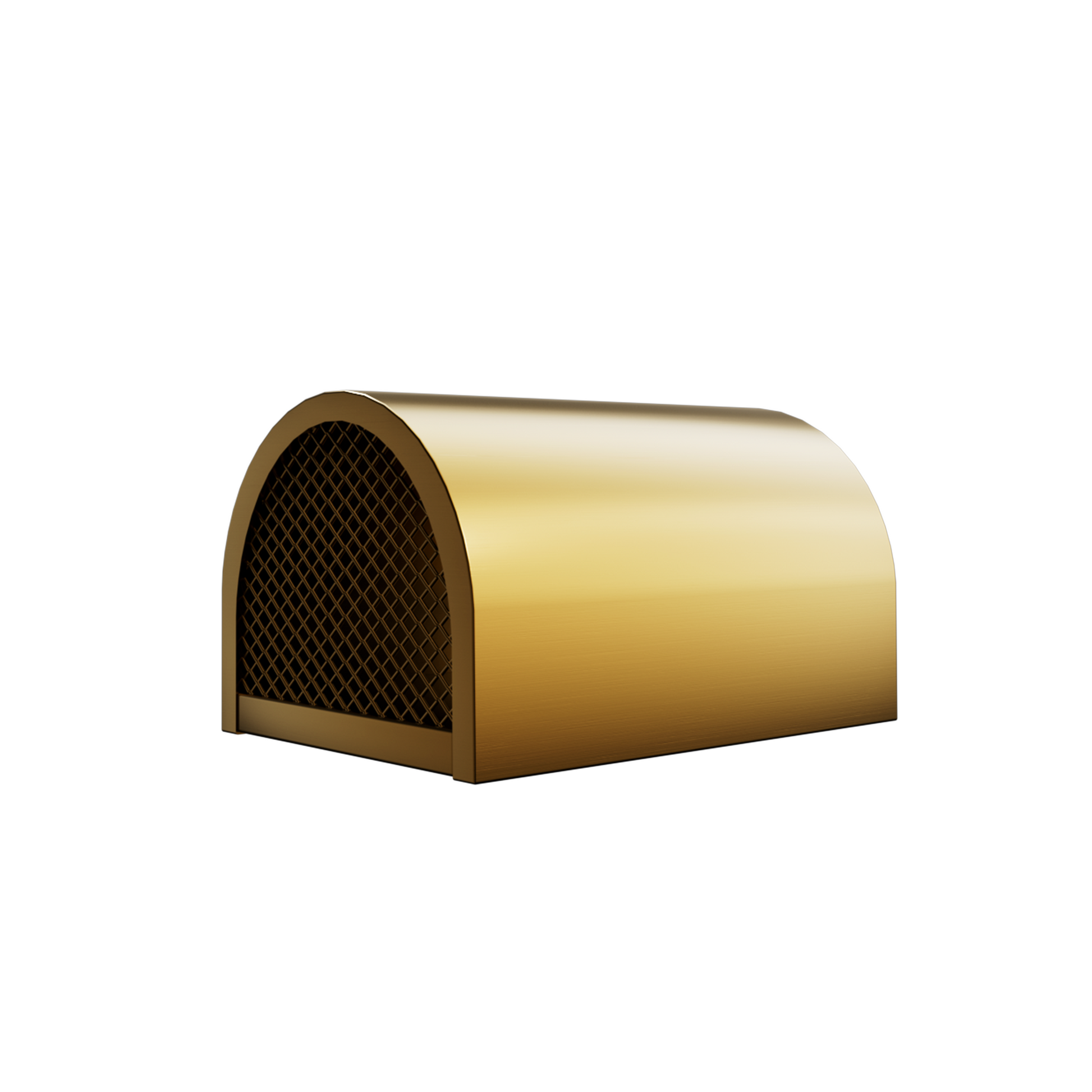 High-Quality Custom Brass chimney cap with classic arch structure for traditional house fireplace chimneys