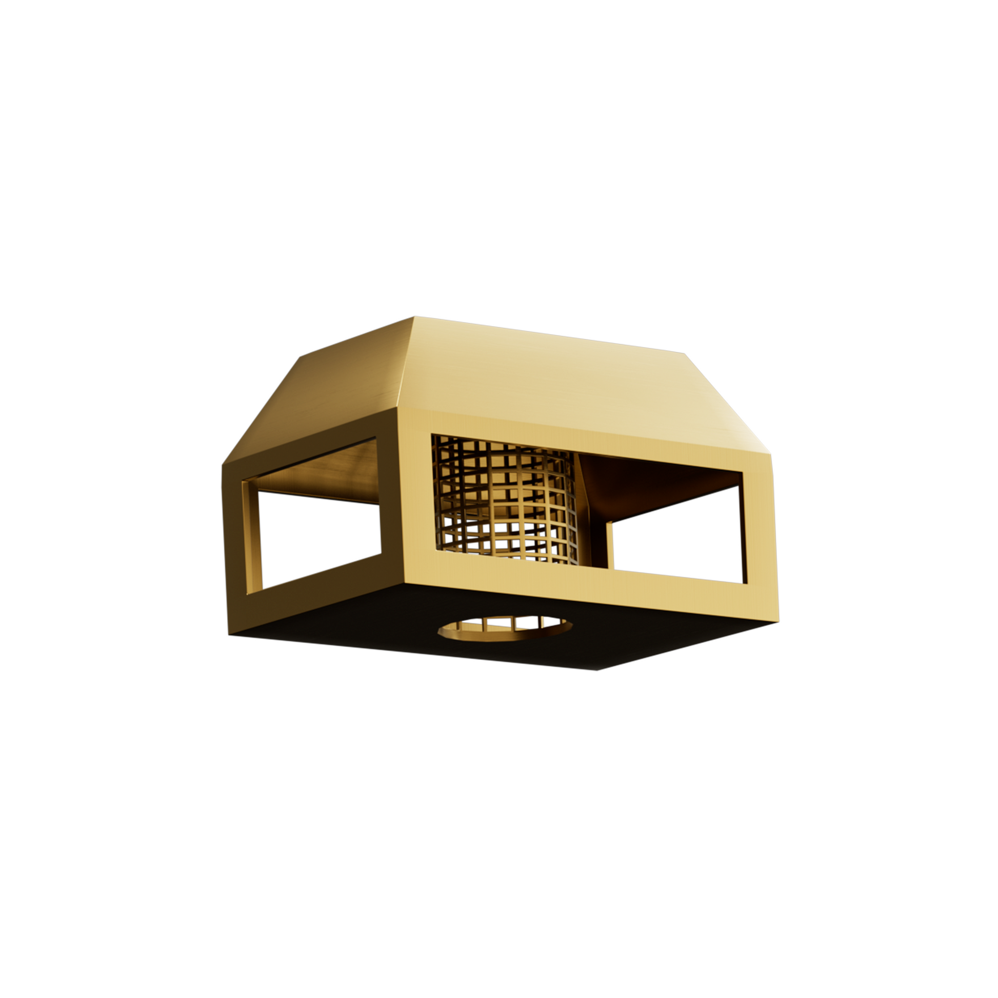 Premium Custom Brass chimney cap with durable brass construction for family living room fireplace chimneys