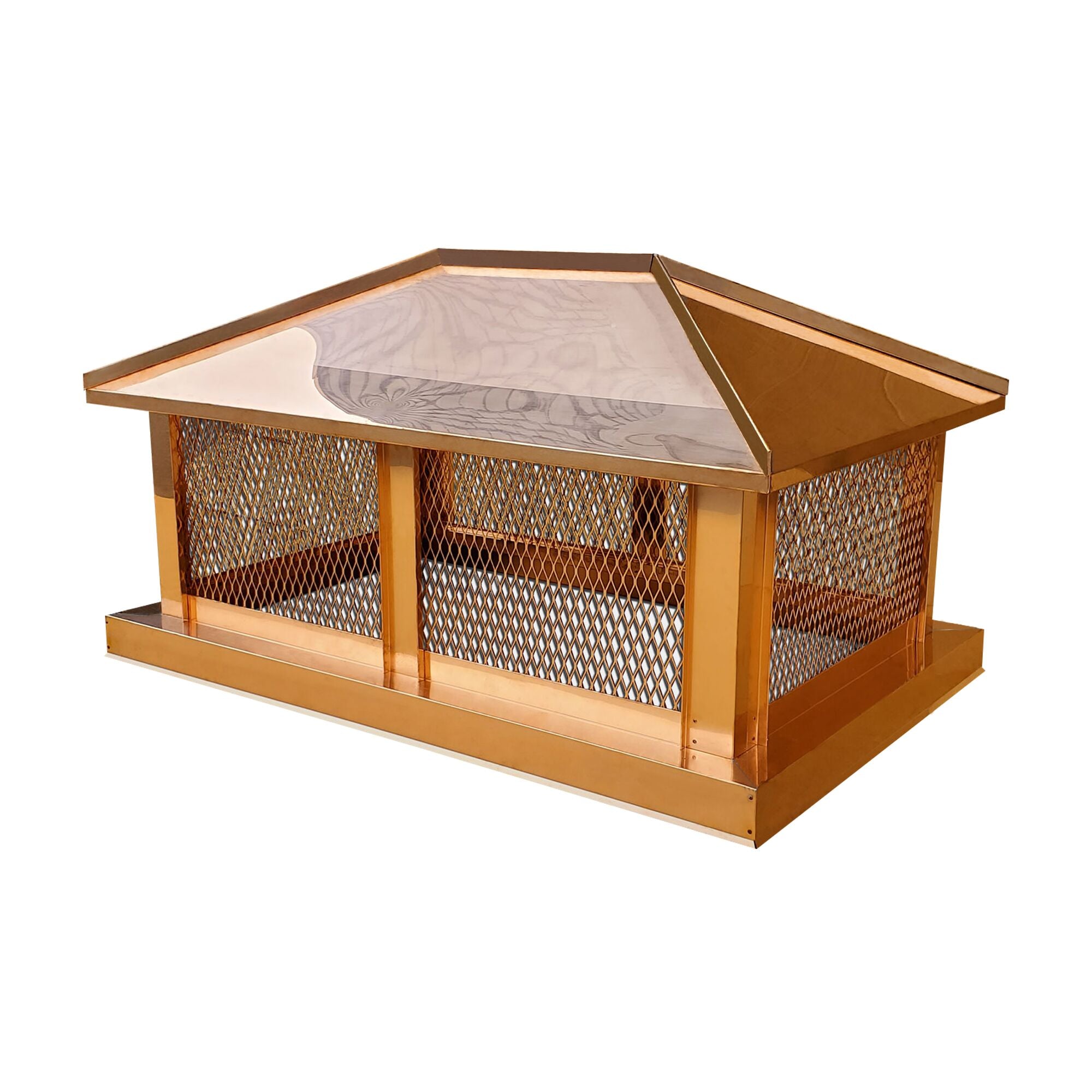 Custom Copper Pyramid Chimney Cap