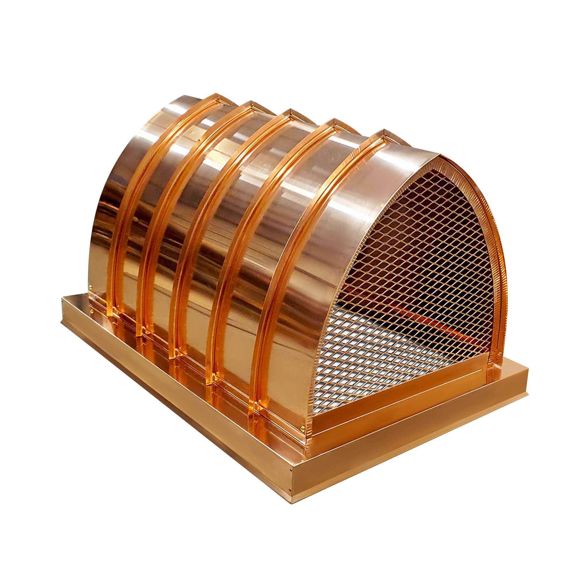 Custom Dome Copper Chimney Caps With Seams