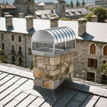 Stainless Steel chimney cap with custom shape for residential chimneys