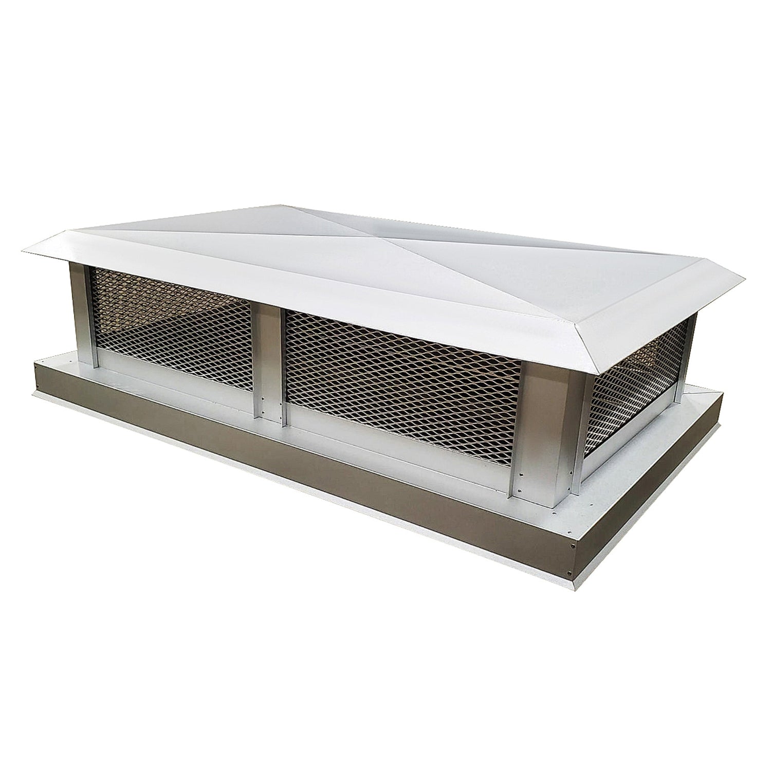 Custom Flat Chimney Cap Stainless Steel Cover With Screens