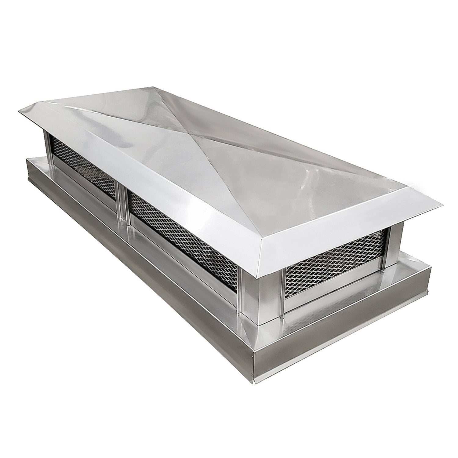 Custom Flat Chimney Cap Stainless Steel Cover With Screens
