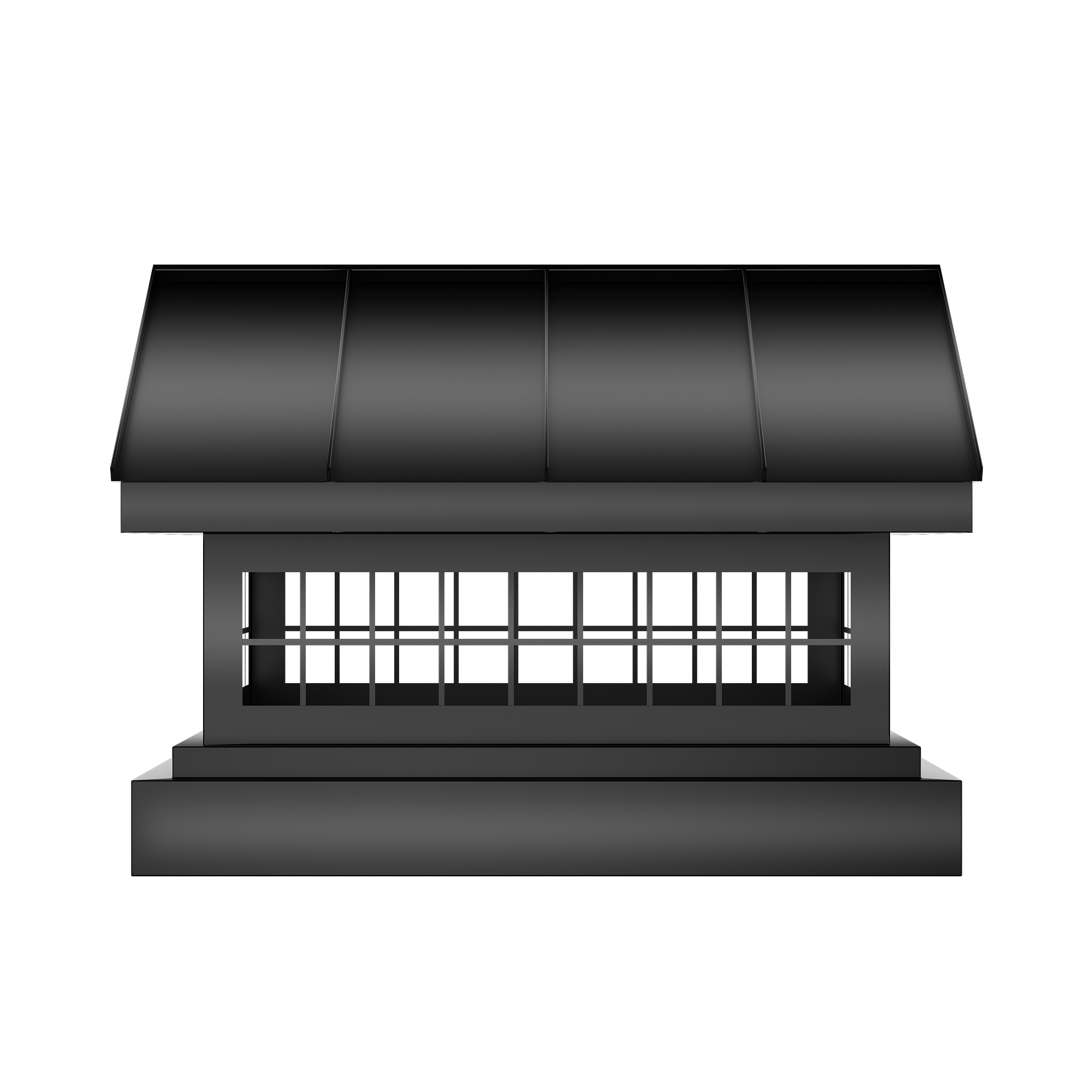 Black Stainless Steel chimney cap with personalized size/shape for industrial chimneys