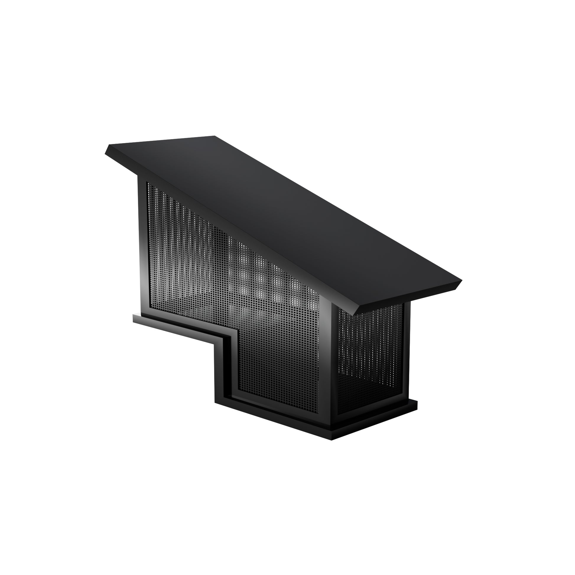 Custom Stainless Steel chimney shroud with  breathable animal-blocking mesh for commercial building chimneys