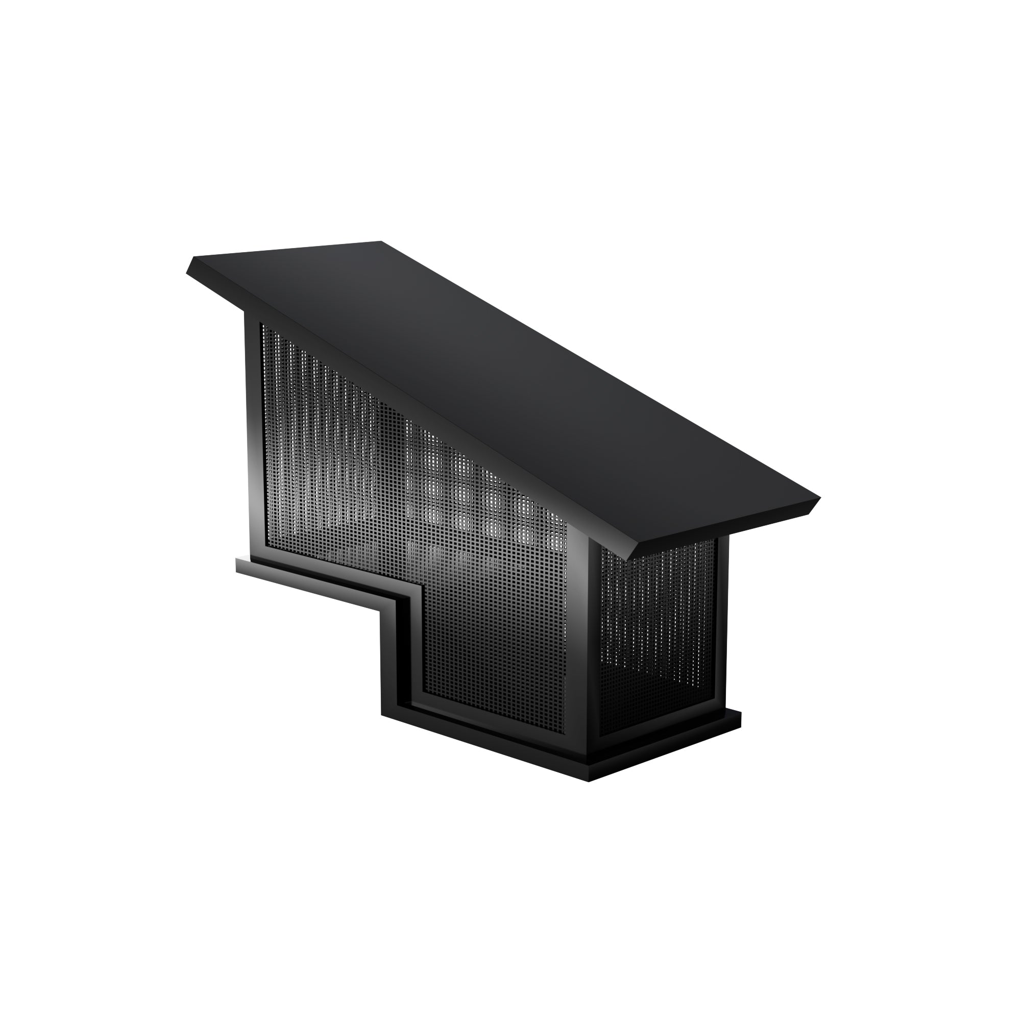 Custom Stainless Steel chimney shroud with  breathable animal-blocking mesh for commercial building chimneys