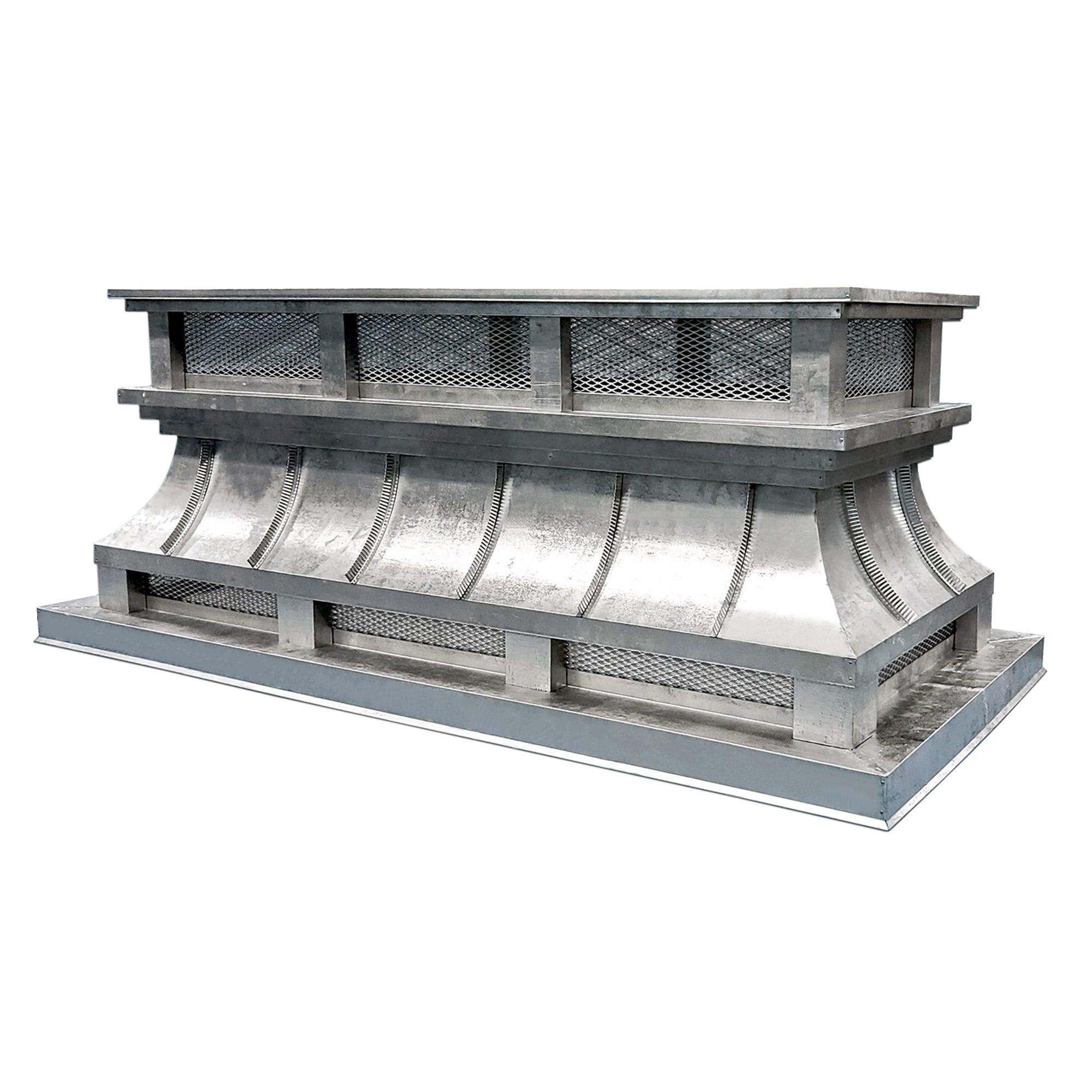 MASTER Custom Zinc Chimney Cap Curve with Flat Top