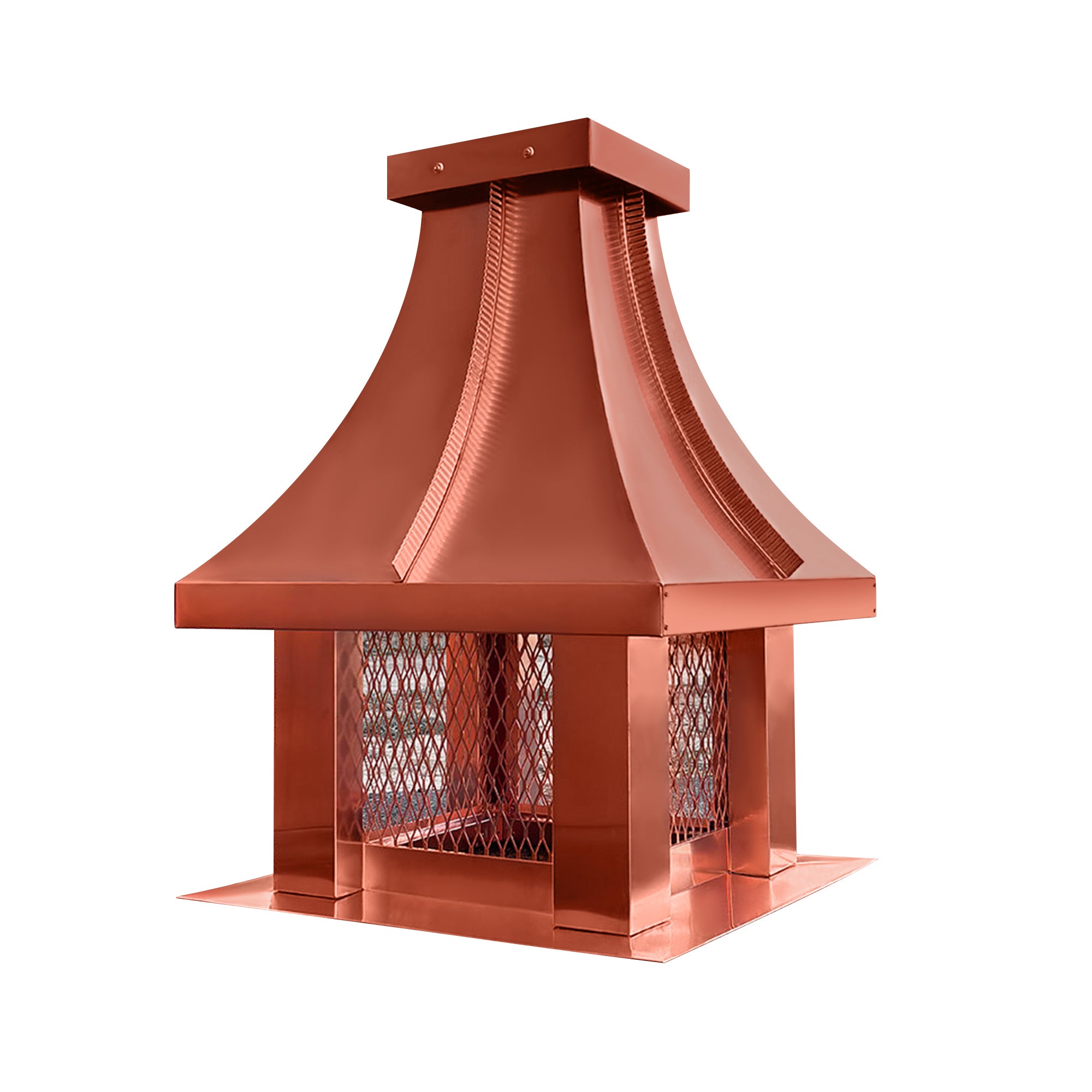 Luxury Pyramid Copper Chimney Crown