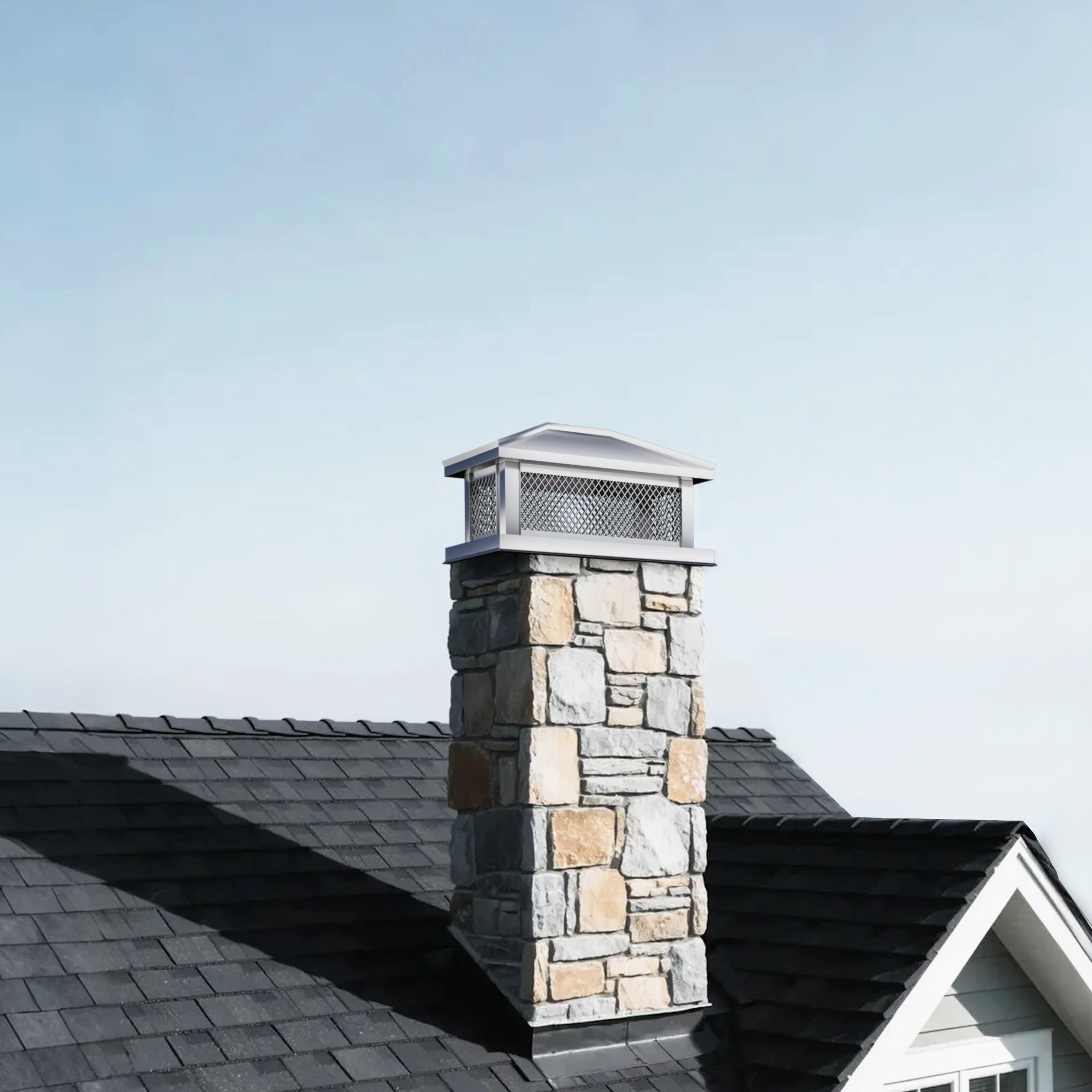 MASTER Custom Stainless Steel Pyramid Chimney Cap MS-P01