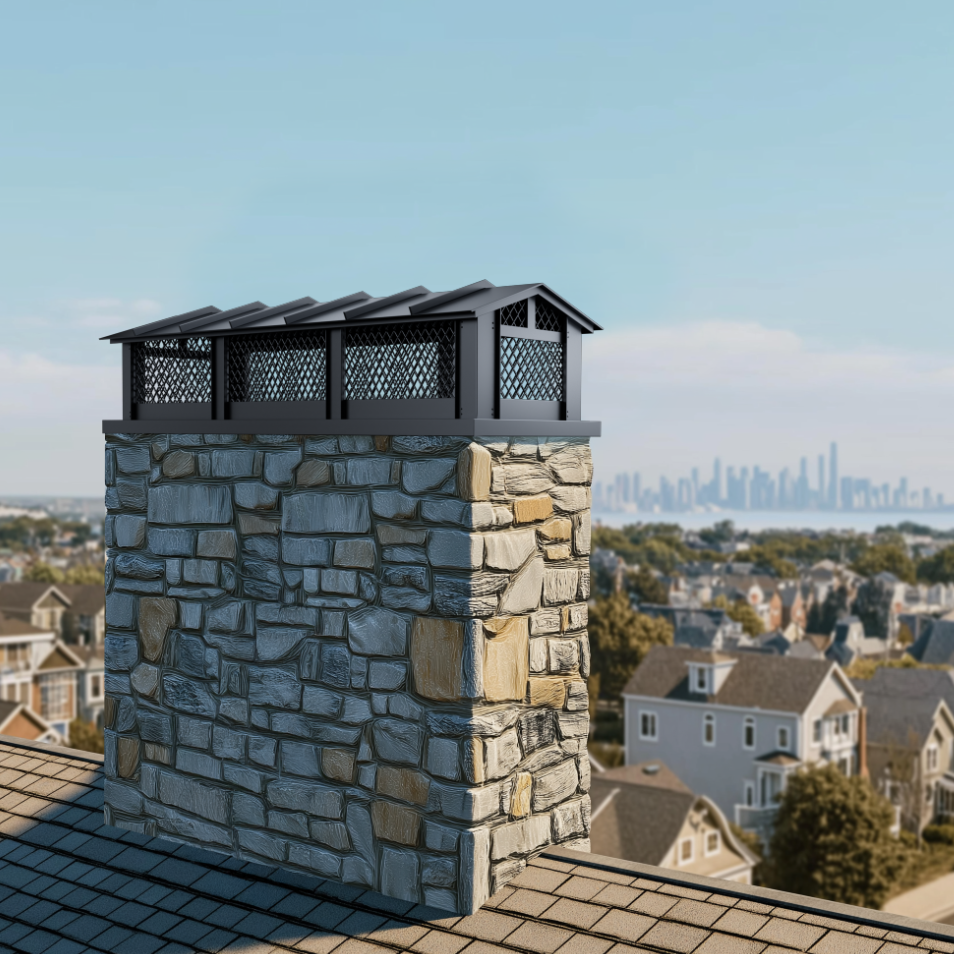 MASTER Custom Zinc Pyramid Chimney Cap Cover Protection MZ-P01