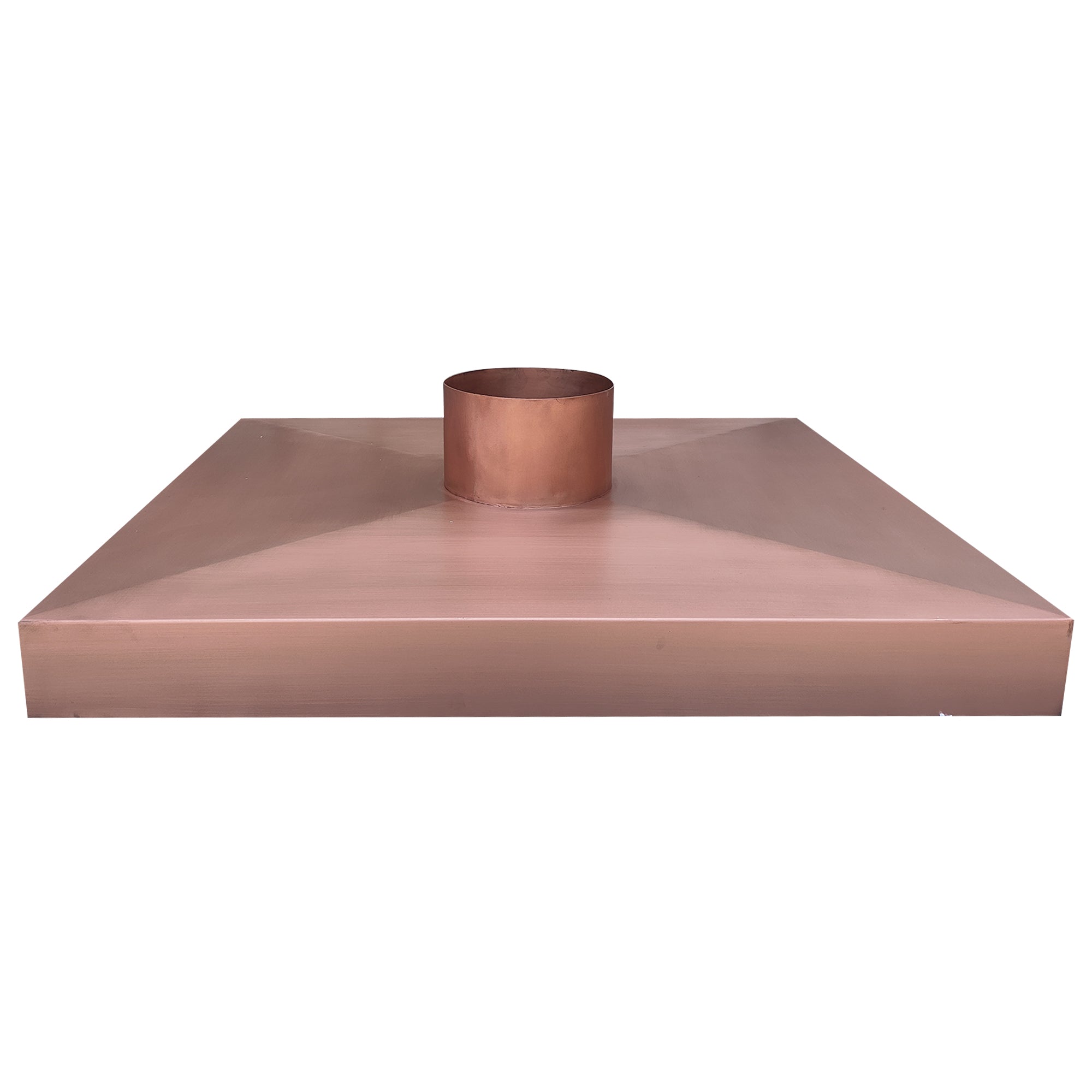Custom Copper chimney  chase cover  with  unique texture options for commercial chimney chases