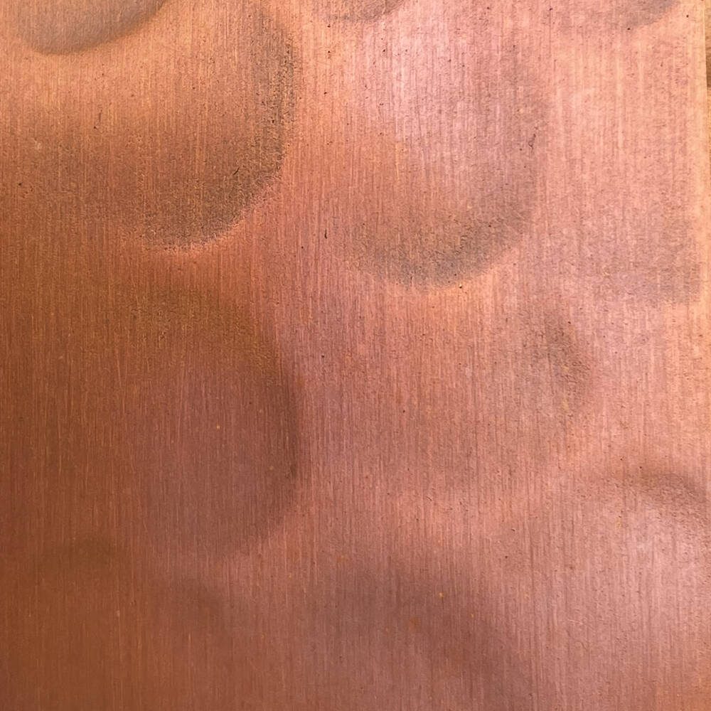 Fired Copper Light Hammered