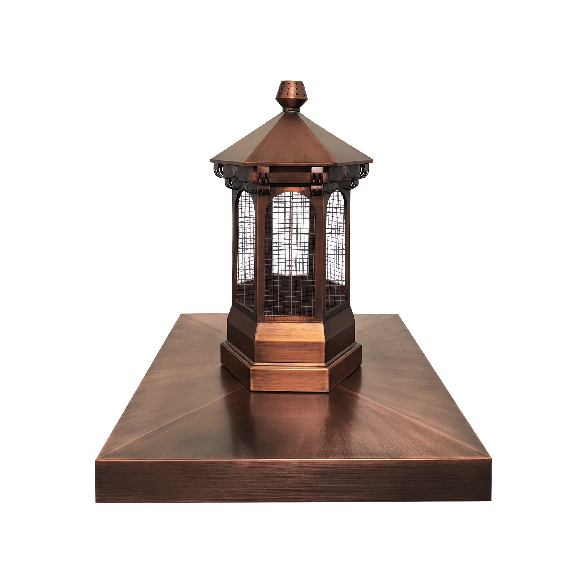 Pyramid Copper Chimney Cap