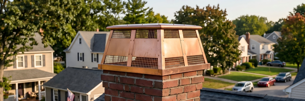 Flat Copper Chimney Cap