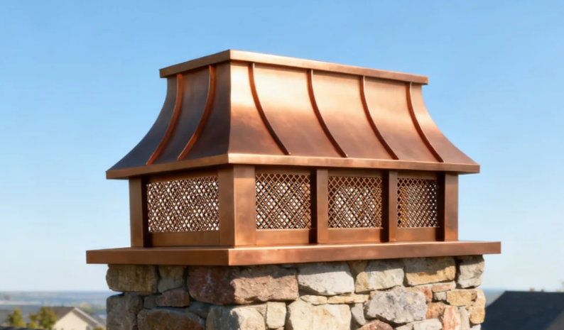 MASTER Custom Flat Stainless Steel Chimney Cap MC-F02 for Angela