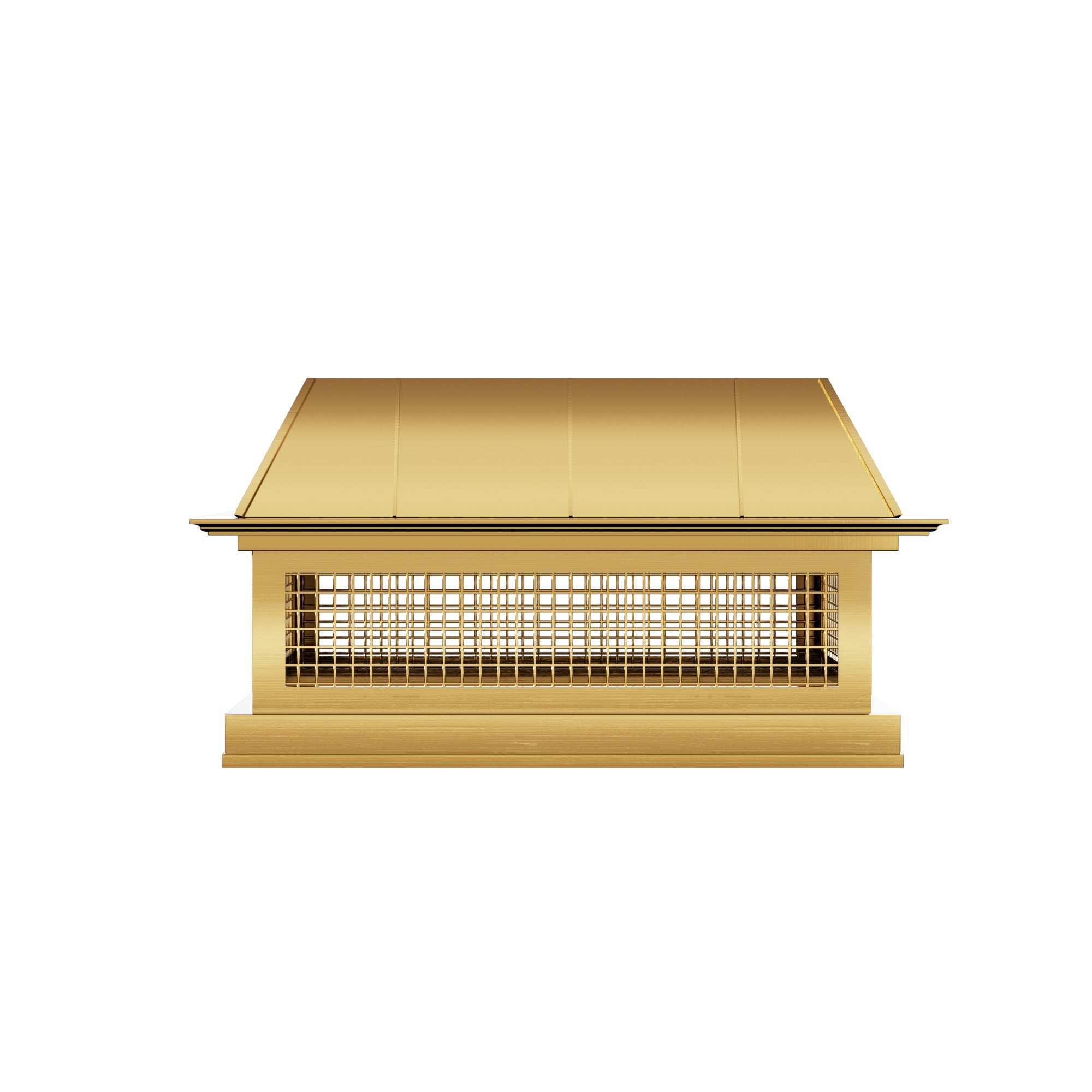 Chimneycapmaster custom brass flat chimney cap