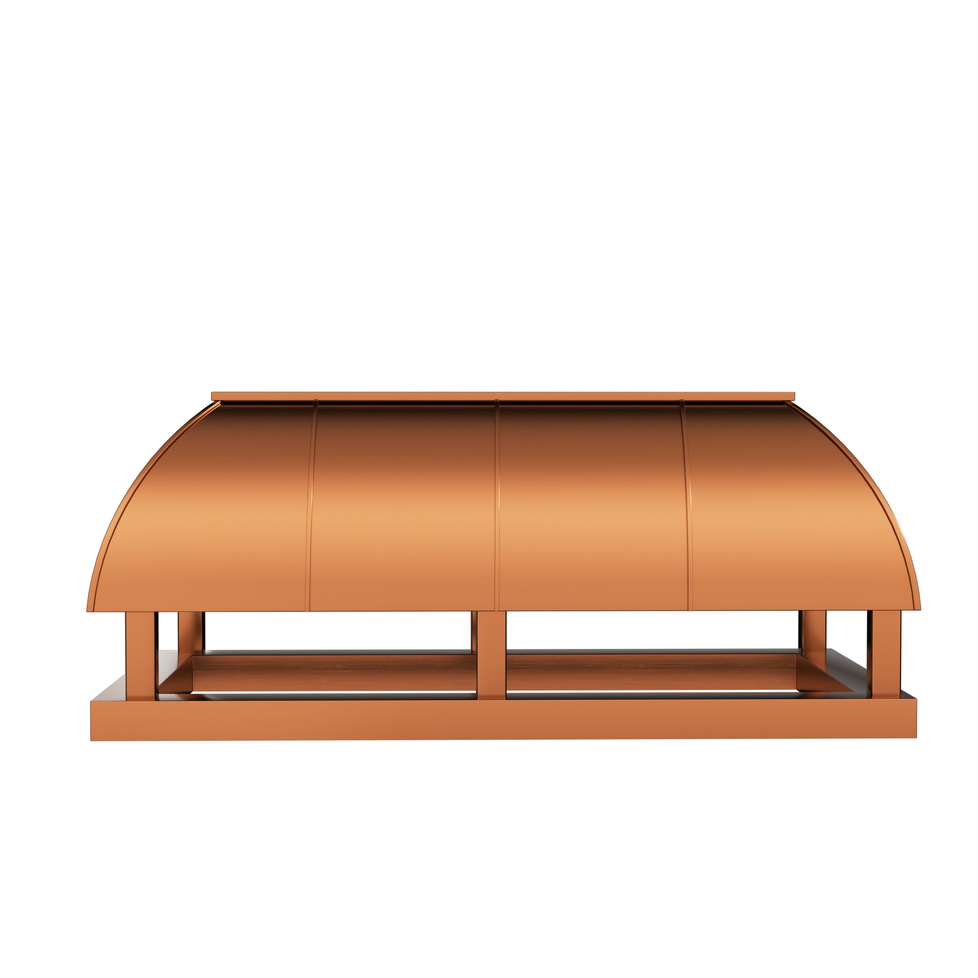 custom flat copper chimney cap