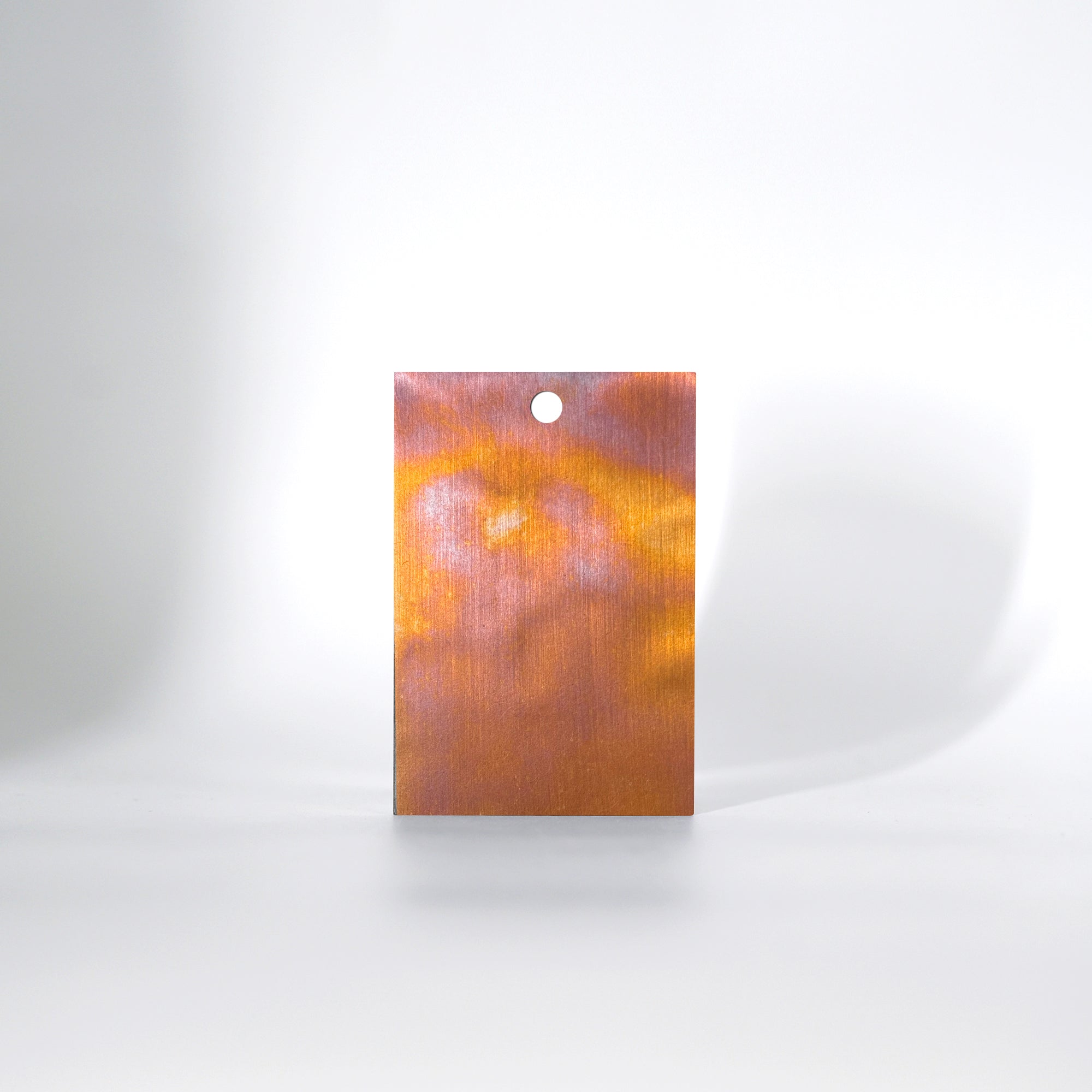 Chimneycapmaster fired copper light hammered sample