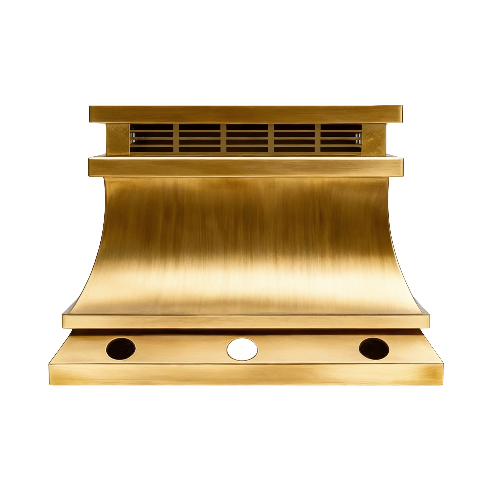 gold decorative chimney cap custom non directional nature brass color at ChimnayCapMaster
