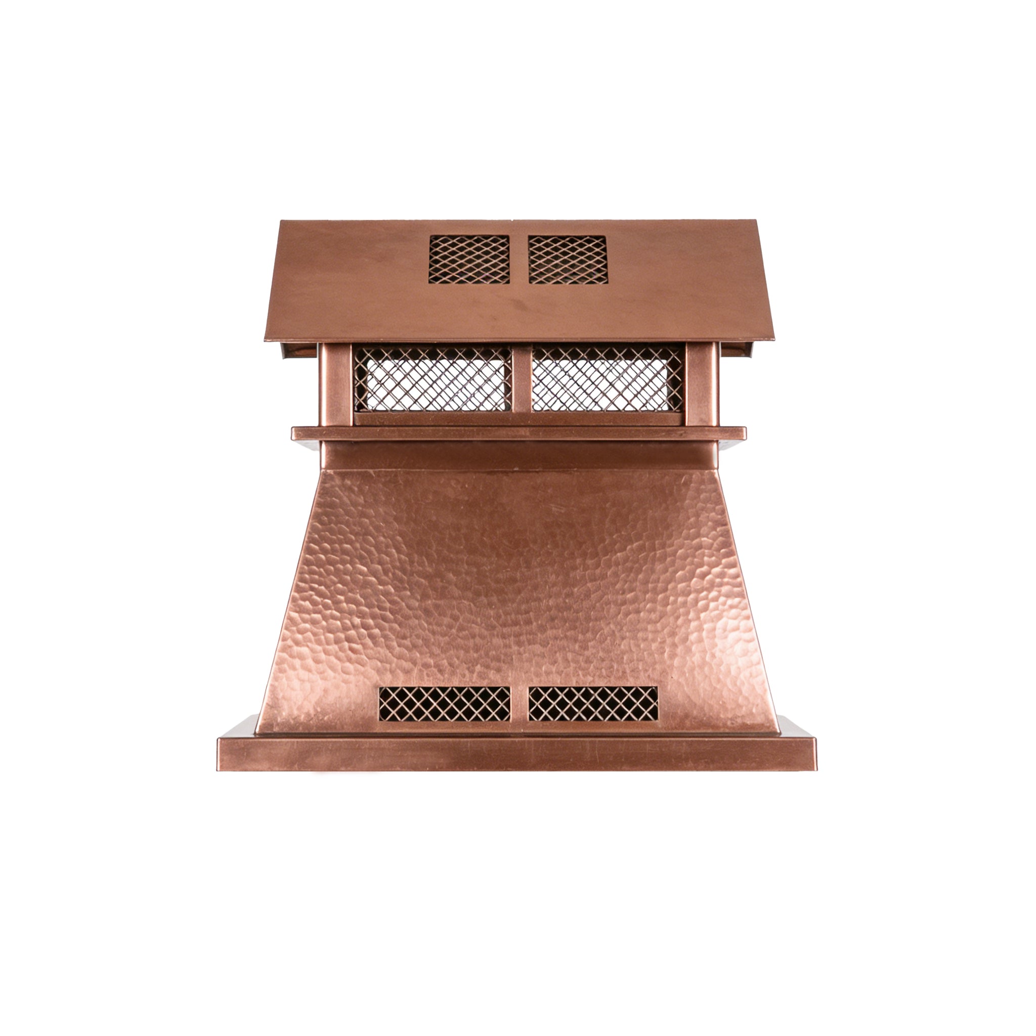 MASTER Custom Copper Hammered Chimney Cap MC-P04
