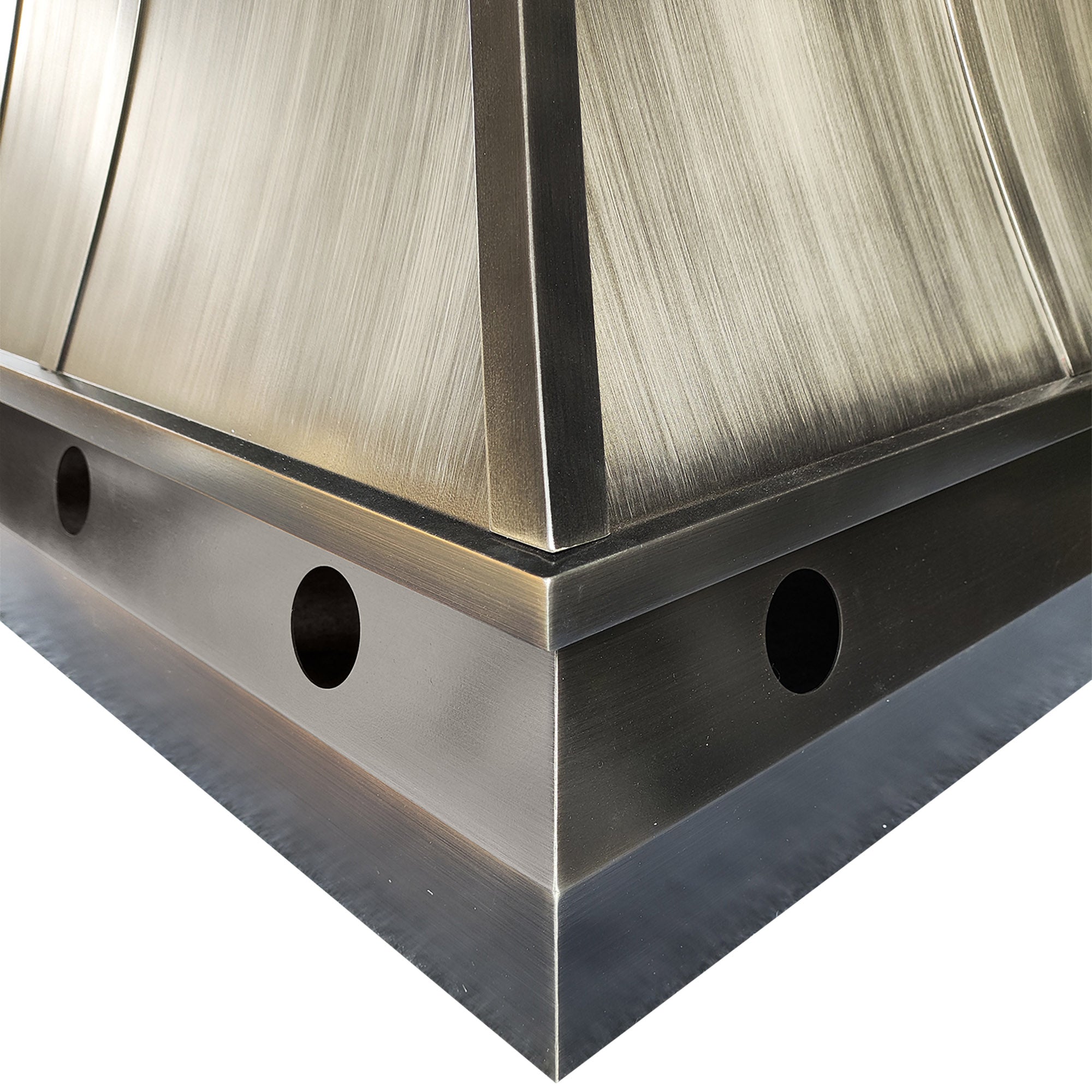 MASTER Industrial Brushed Gray Stainless Steel Chimney Cap Heavy-Duty Handmade MS-F11