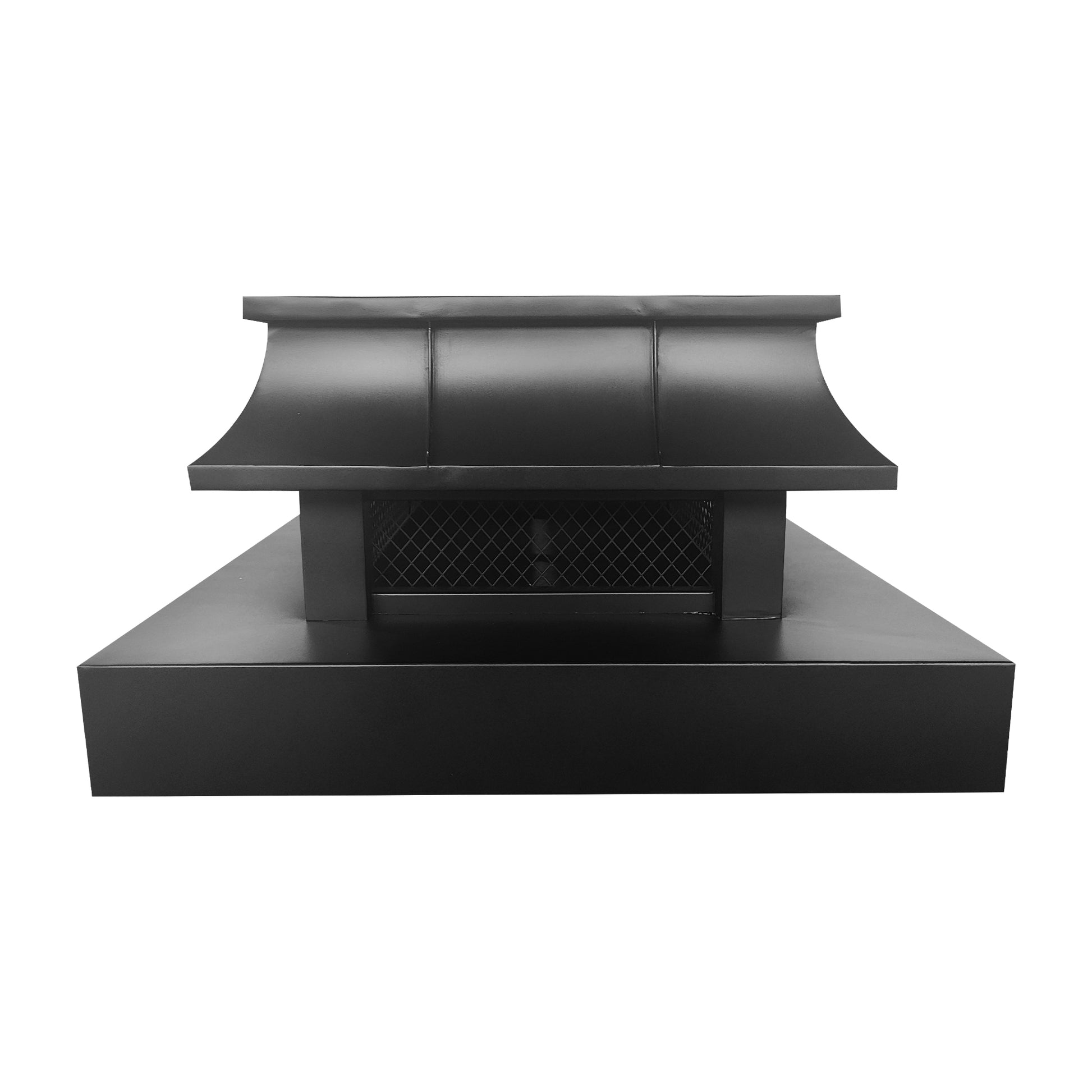 ORB copper chimney cap with handcrafted mesh screen at chimneycapmaster