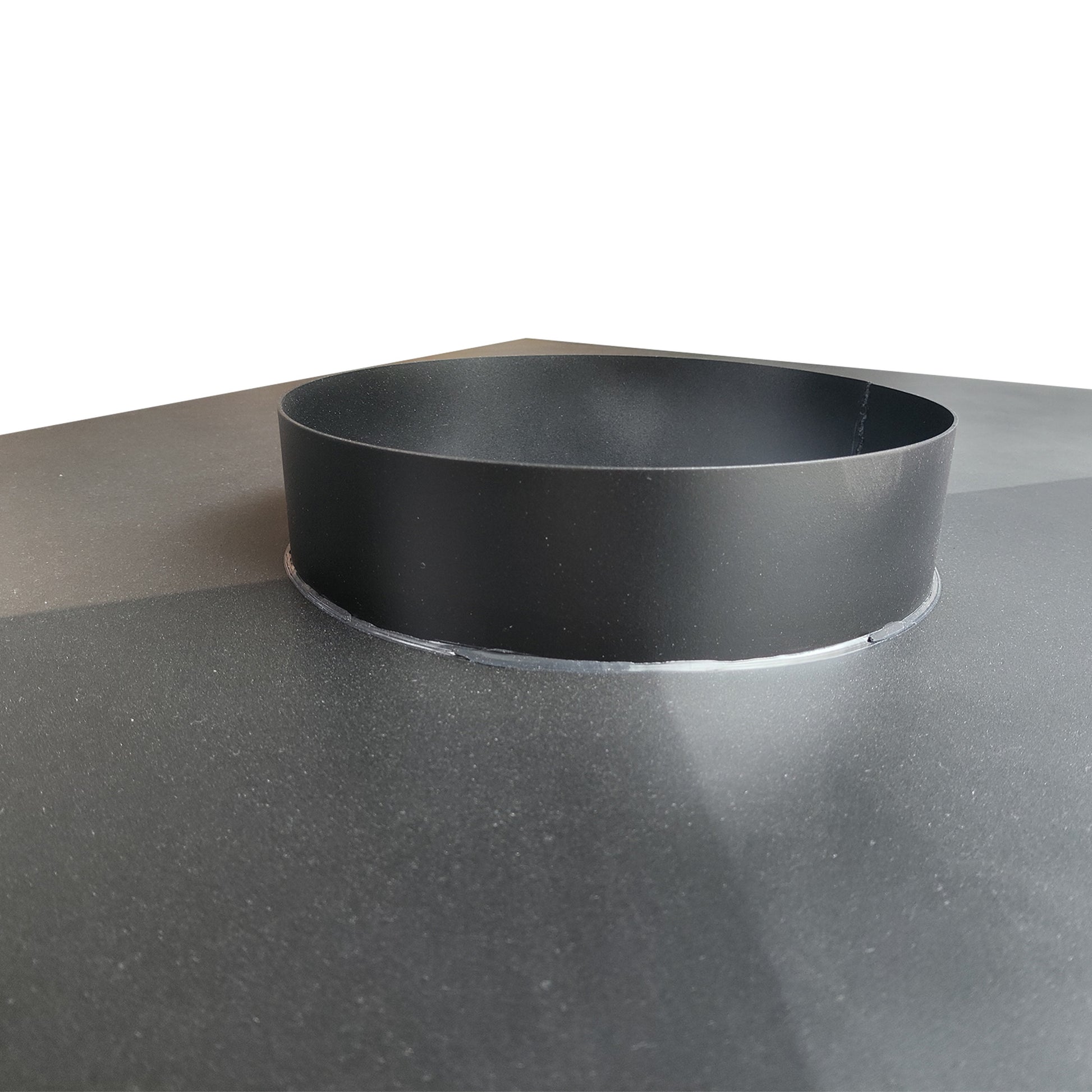 Custom stainless steel chimney chase cover with heavy-duty welded construction for Chicago residential homes