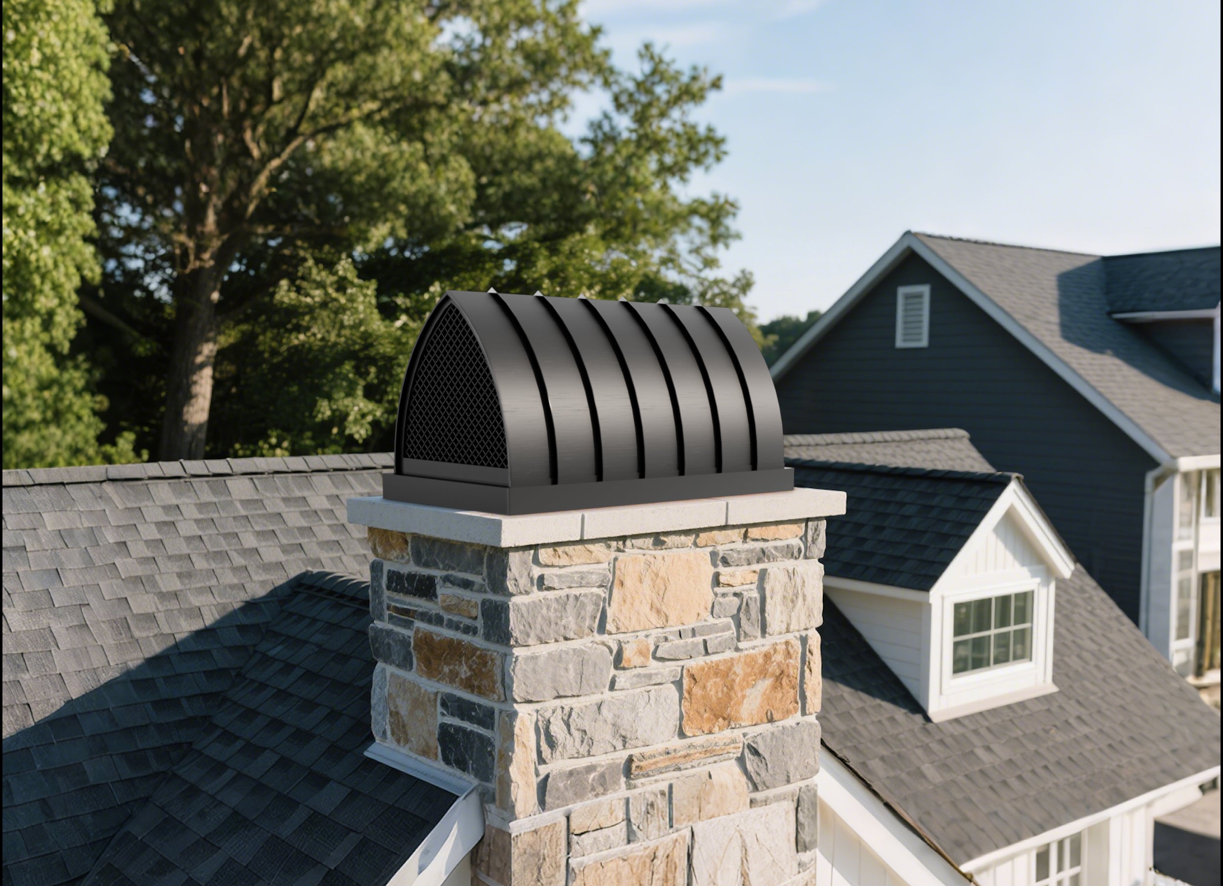 chimneycapmaster dome stainless steel chimney cap