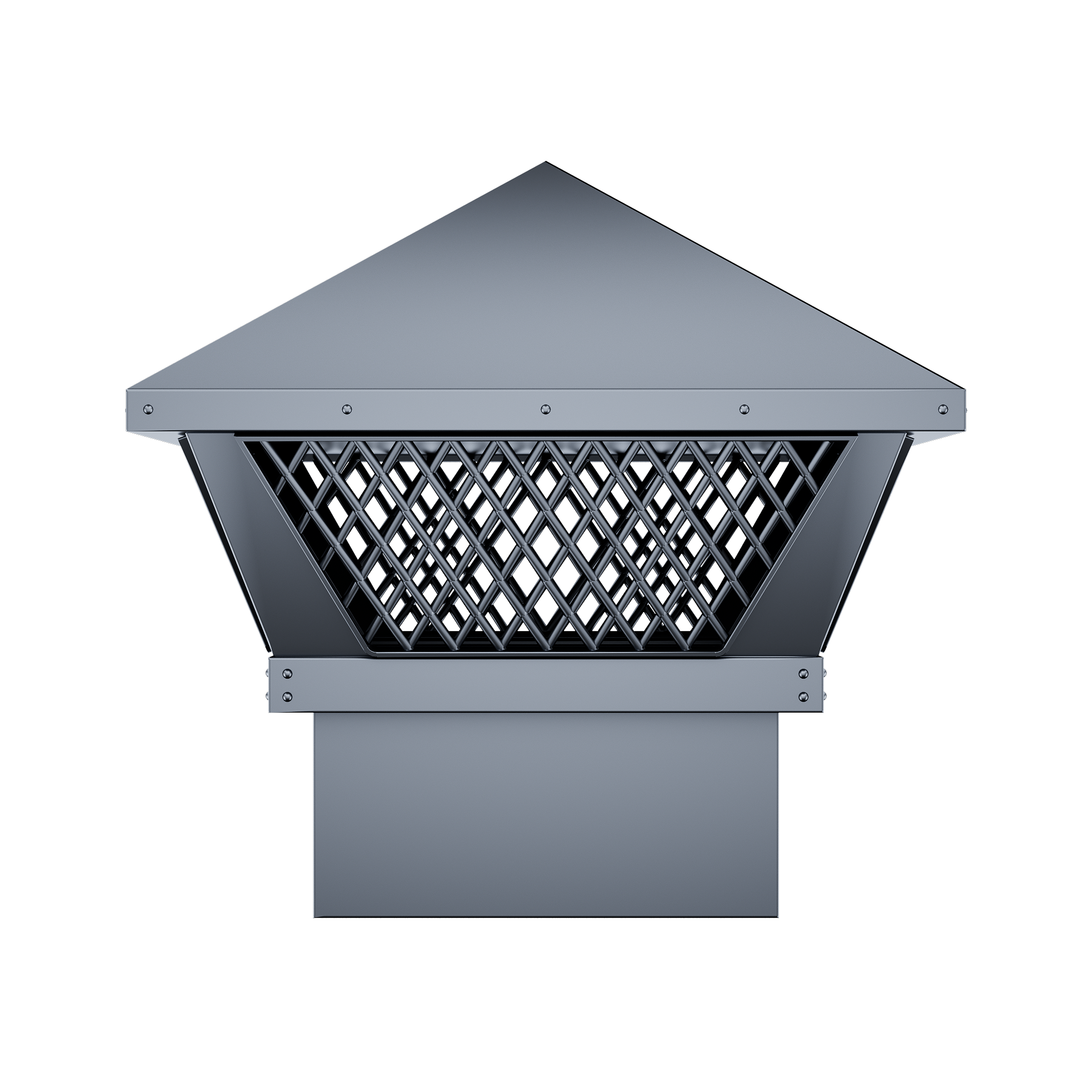 MASTER Custom Pyramid Black Stainless Steel Chimney Topper MS-P09